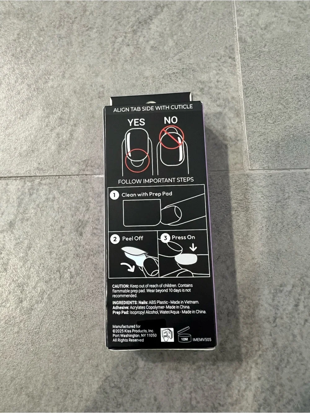 NIB imPress Premium Press-On Fake Nails in No Tears French